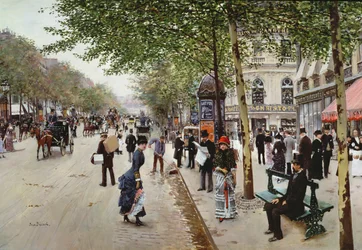 Pariser Straßenszene