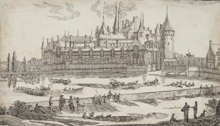 Schloss an einem Fluss