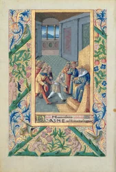 Ms Lat. Q.v.I.126 f.53v David wird zu Saul gesandt, aus dem 
