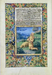 Samuel ruft den Herrn an, aus dem Stundenbuch von Louis d
