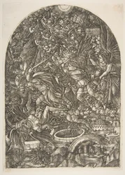 Sankt Michael und der Drache, aus der Apokalypse, n.d.