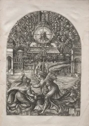 Die Apokalypse: Der Engel zeigt St. Johannes die Quelle des lebendigen Wassers, 1546-1556