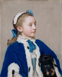 Maria Frederike van Reede-Athlone mit sieben Jahren, 1755-1756
