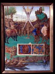 Der Märtyrer von Saint Andre, Miniatur aus dem Stundenbuch von Stephen Chevalier