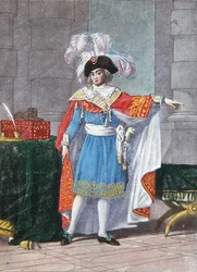 Einer der fünf Mitglieder des Exekutivdirektoriums der Direktorialzeit (1795-99) in formeller Kleidung