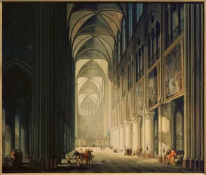 Innenansicht von Notre-Dame 1789