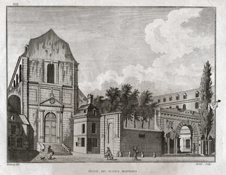 Kirche der Weißen Mäntel, Paris (Gravur, ca. 1780)