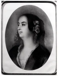 Madame Hanska (1801-82) graviert von Emile Lassalle (1813-71)