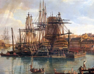 Der Hafen von Brest