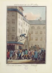 Ereignisse des 22. Oktober 1789: Hinrichtung eines Mannes namens Francois, ein Bäcker