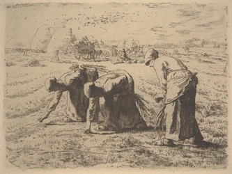 Die Ährenleserinnen, ca. 1855