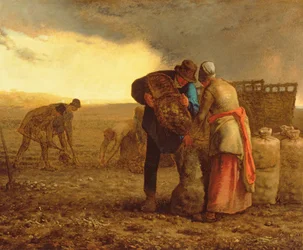 Die Kartoffelernte, 1855