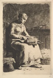 Der Wollkämmer, ca. 1855-56