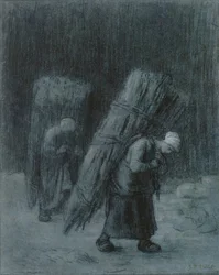 Frauen tragen Zweige, ca. 1858