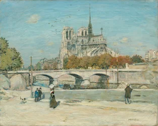 Notre Dame vom Quai de la Tournelle aus gesehen, ca. 1897-1902