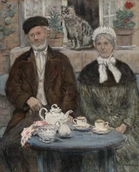 Nachmittagstee, ca. 1880