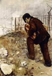 Der Mann mit zwei Brotlaiben, 1879