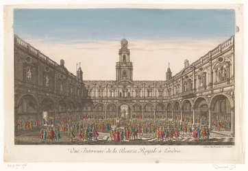 Ansicht des Inneren der Royal Exchange in London