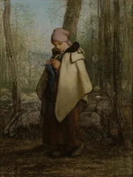 Die strickende Schäferin
