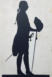 Silhouette eines Mannes