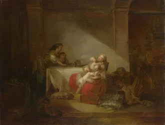 Interieur, die glückliche Mutter