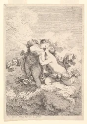 Mythologische Szene, möglicherweise Diana verführt Callisto, ca. 1764