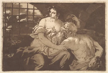 La charité romaine, in einem Album mit Recueil de Compositions par..., 1782-1821
