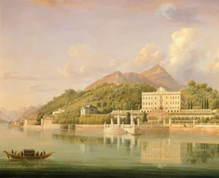 Blick auf die Villa Sommariva