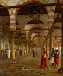 Gebet in der Moschee, 1871