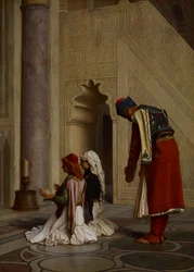 Junge Griechen in der Moschee