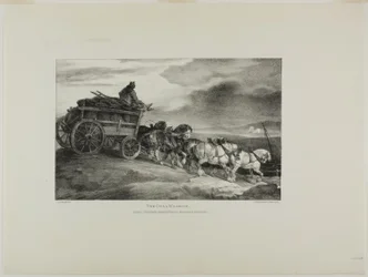 Der Kohlenwagen, Platte 7 aus Verschiedene Motive aus dem Leben und auf Stein (Die Englische Suite)