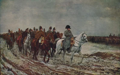 Napoleon während der französischen Kampagne von 1814, 1864, ca. 1915