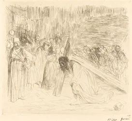 Christus trägt das Kreuz (fünfte Platte)