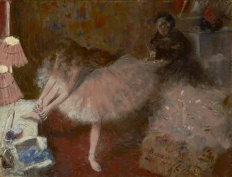 Tänzerin in ihrem Ankleidezimmer, ca. 1890