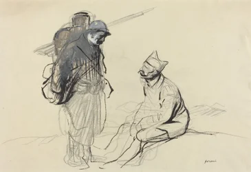 Poilu und Tommy im Gespräch