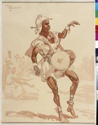 Afrikanischer Musiker