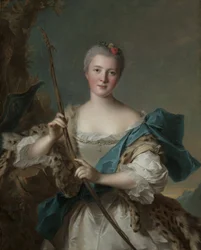 Porträt einer Frau als Diana