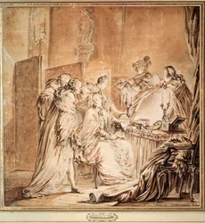 Vor dem Kostümball, 1762