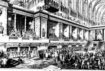 Die Krönung Ludwigs XVI. von Frankreich, 1775.
