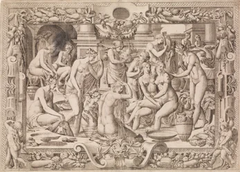 Frauen beim Baden, 1535-55