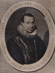 Jacques Auguste de Thou, französischer Historiker und Buchsammler, 17. Jahrhundert 1894
