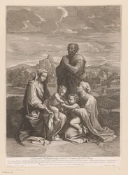 Heilige Familie mit Elisabeth und Johannes