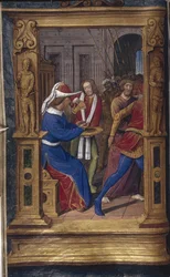 Pilatus wäscht seine Hände aus Lettres bâtardes, ca. 1490-1510