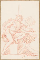 Ignudo von der Sixtinischen Kapelle