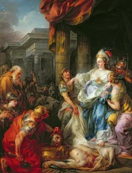 Die Enthauptung von Kyros II (600-530 v. Chr.)