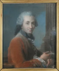 Porträt des Architekten Jacques Gondouin de Folleville 1737-1818, ca. 1780