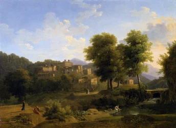 Ansicht einer Stadt in den Sabiner Bergen