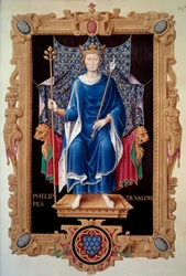 Ganzkörperporträt von König Philipp VI. von Valois (1293-1350)