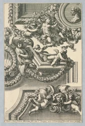 Entwurf für bemalte Rahmen, aus "Bordures de Tableau"