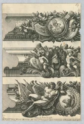 Entwurf für bemalte Rahmen, aus "Bordures de Tableau"